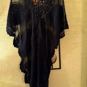 Chic Black Lace Kimono